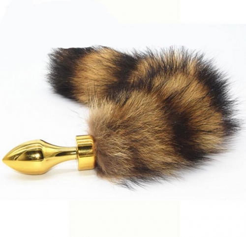 MOG Golden bullet fox tail anal plug