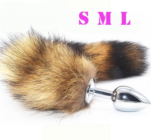 MOG Fox tail color anal plug back court alternative toy