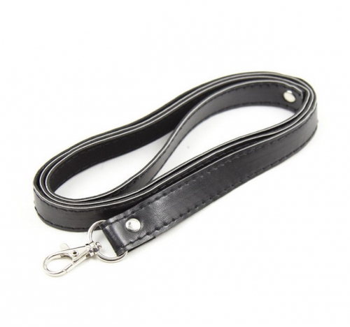 MOG Leather black traction belt