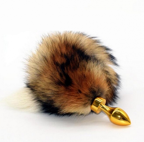 MOG Golden bullet fox tail anal plug