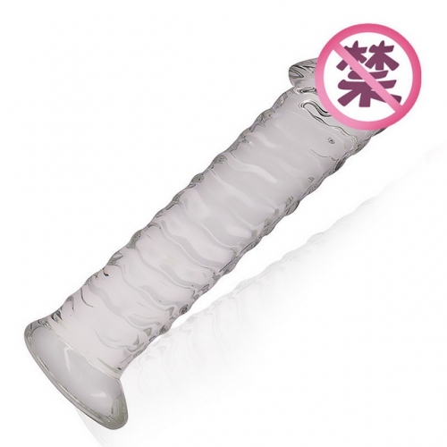 MOG Oversized crystal glass simulation penis