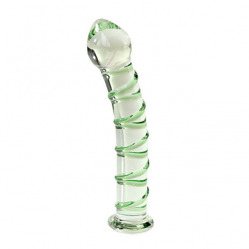 MOG Crystal glass anal plug G point back massager