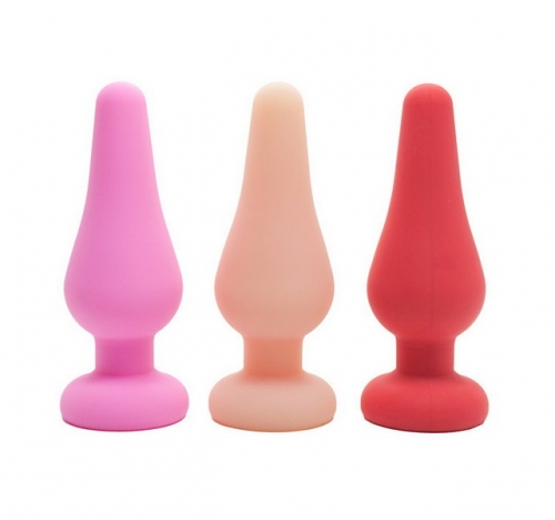 MOG Black silicone fun anal plug