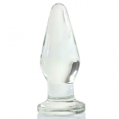 MOG Oversized crystal glass heavy anal plug