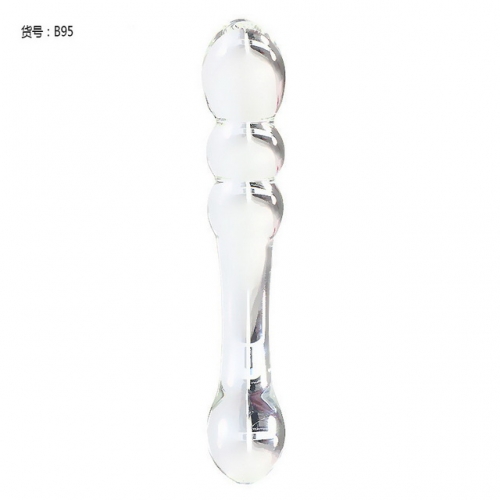 MOG Crystal glass stick anal plug