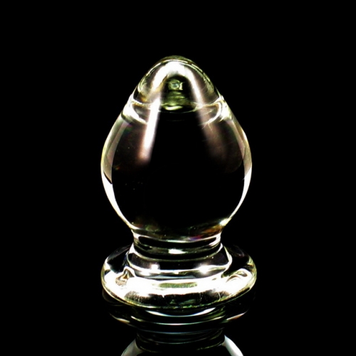 MOG Large glass anal plug 60mm round ankle
