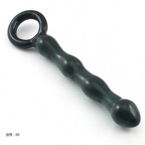 MOG Pull bead glass anal plug