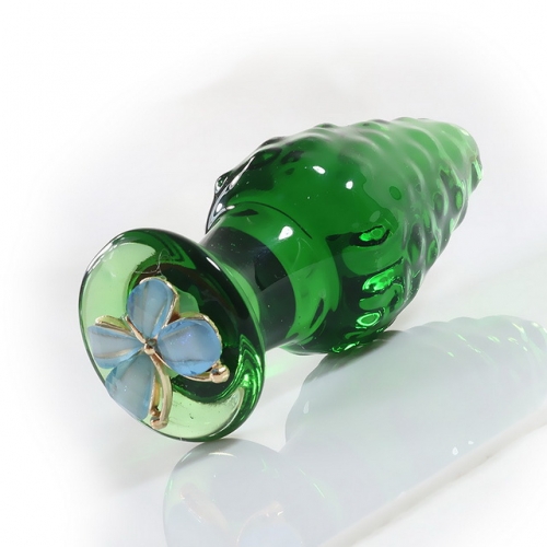 MOG Crystal glass with flower anal plug