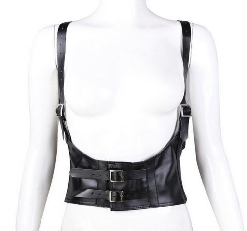 MOG Soft leather shoulders corset clothes