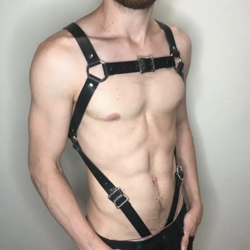 MOG Men's leather bondage straps
