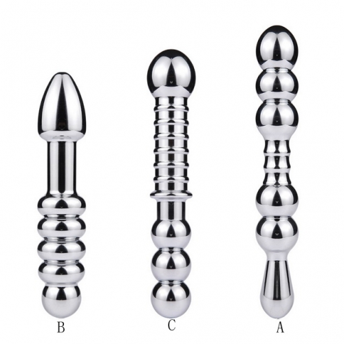 MOG Metal double-headed anal plug female appliance double-headed dragon anal expansion masturbation adult supplies alternative toy sex supplies