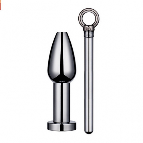 MOG Metal stainless steel lifting ring enema anal plug anal expansion flusher adult masturbation sex toys