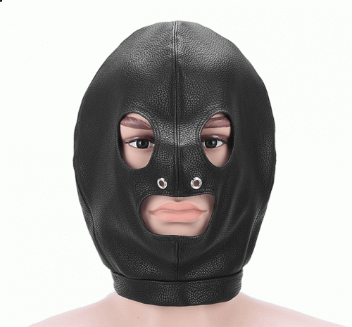 MOG Adult supplies fun leather mask bondage leaky eye mask female toy flirting hood
