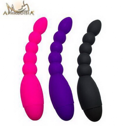 Aphrodisia powerful probe backyard pull beads HC174211 10 frequency vibration bending stick body all-inclusive waterproof USB charging tease sex toy