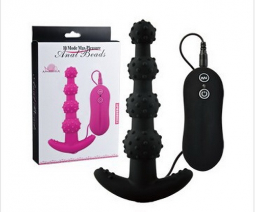 Aphrodisia Queen's Throne 10 Frequency Shuangle Four Beads hc89017 Vibrating Anal Plug Sex Toys