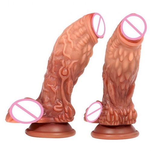 New product Balong large simulation dildo soft silicone female manual masturbation device fun gun machine adult products