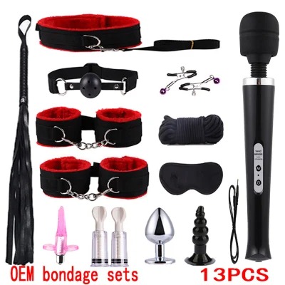 MOG 13-Piece Nylon Combination Set Alternative Sex Toy AV Vibrator