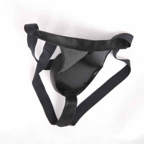 MOG Men's sexy straps KT03 simulation leather texture rubber PU men's pants