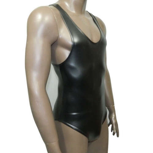 MOG Sexy oily waterproof latex ammonia men's triangle one-piece tight swimsuit NB13