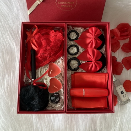 New Dildo Rabbit Vibrator Man Remote Lock Ring BDSM Beginner Set Lovers Sex Toys Set Gift Box