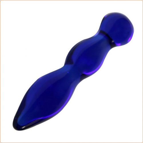 MOG Blue Anal Glass Plug MOG-ABF005