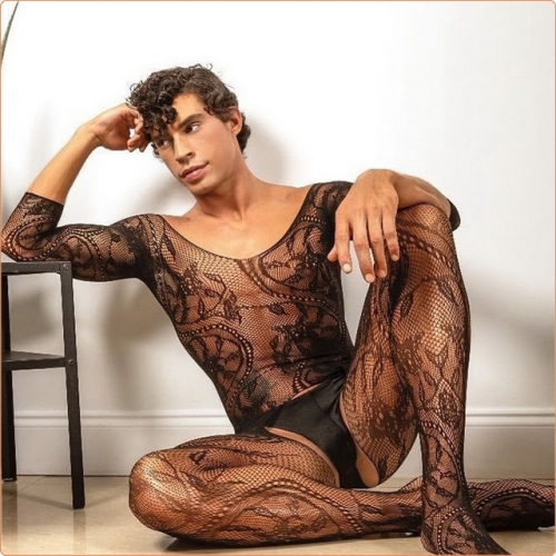 MOG Men's Transparent High Stretch Pantyhose MOG-LGO005