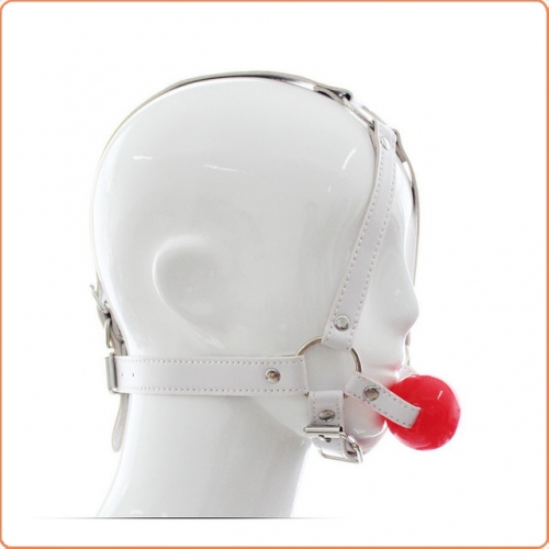 MOG Leather harness solid mouth plug MOG-BSA013