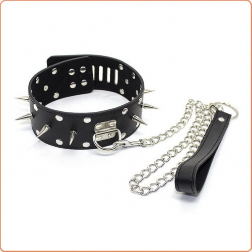 MOG Spike Nail Black Collars MOG-BSC004