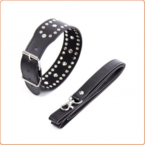 MOG Bondage Studded Leather Collars MOG-BSC008