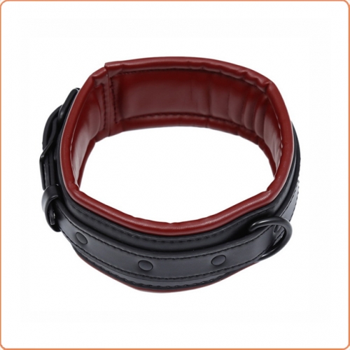 MOG Black and Red Leather Collars MOG-BSC021