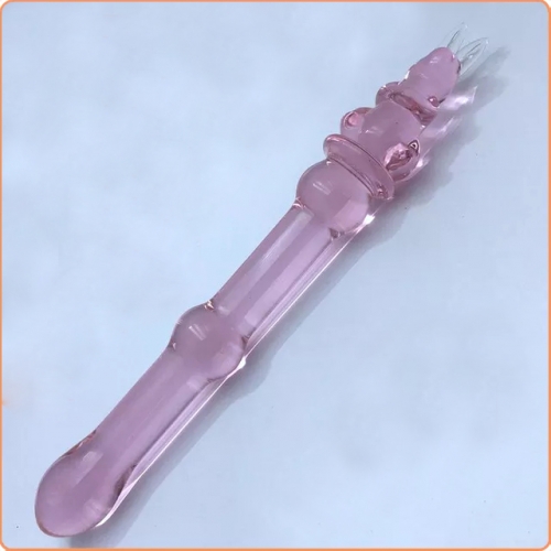 MOG Pink Rabbit Glass Masturbation Stick MOG-ABF028-2