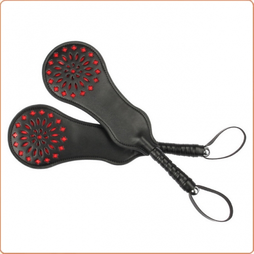 MOG Black red hollow Spanking Paddle MOG-BSF007