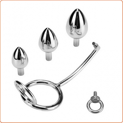 MOG Penis double ring metal anal hook MOG-ABL004