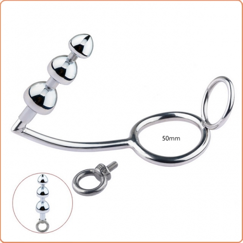 MOG Double-loop detachable triple mushroom anal hook MOG-ABL019