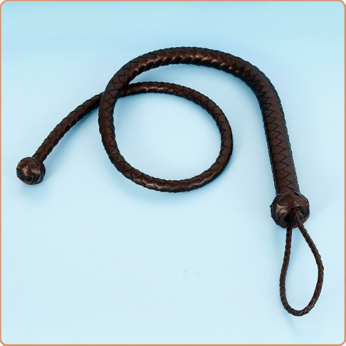 MOG New round head black leather whip  MOG-BSG011