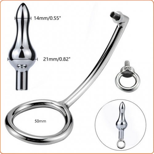 MOG Single-loop removable bullet anal hook MOG-ABL009