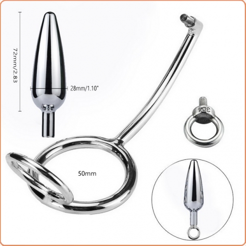 MOG Double-loop removable bullet anal hook MOG-ABL018