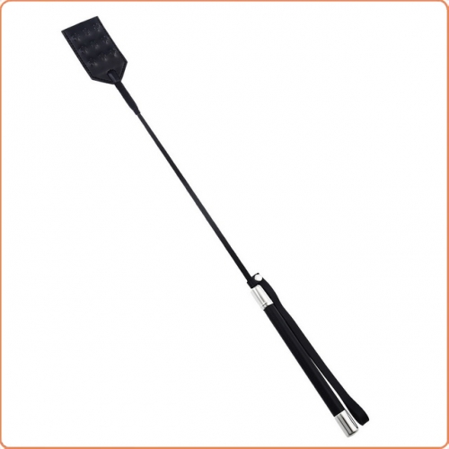 MOG Black handle spike leather paddle MOG-BSF013