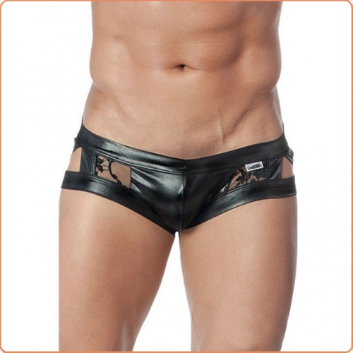 MOG Men's faux leather erotic underwear MOG-LGN014