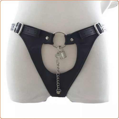 MOG Leather pants with chain for women MOG-CDD008