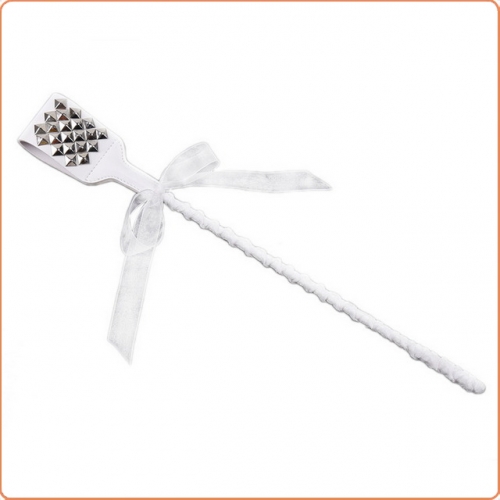 MOG White full nail tied ribbon hand shot MOG-BSF0121