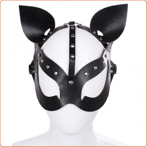 MOG Studded leather cat ear eye mask MOG-BSB095