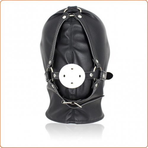 MOG Masked blindfold with hollow mouthpiece MOG-BSD006