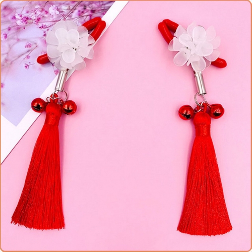 MOG Flower tassel bell breast clip MOG-BSJ078