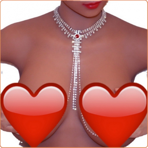 MOG Tassel nipple chain rhinestone MOG-BSO064