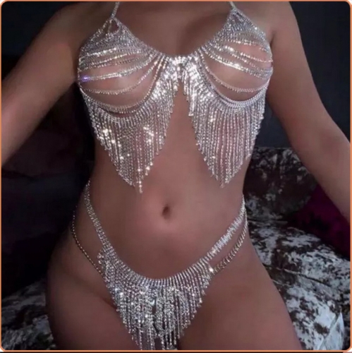 MOG Set sexy shiny tassels MOG-BSO079