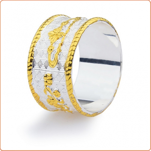 MOG Patterned gold edge fixing ring MOG-CDH005