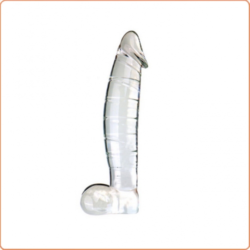 MOG Threaded oversized simulation glass dildo MOG-DSG0015