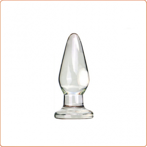 MOG Pagoda-shaped clear glass anal plug MOG-ABF088