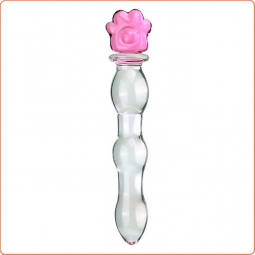 MOG Pink cat claw glass anal plug MOG-ABF0117